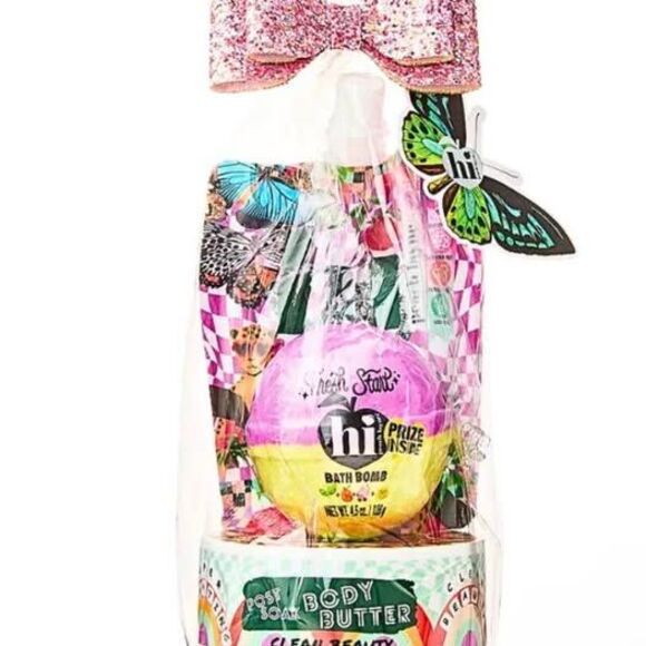 NEW Hi Peach Layne 4PC Fresh Start Jasmine and Tangerine Bath & Body Gift Set - Picture 2 of 6